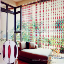 Red strip crystal bead window curtains for door